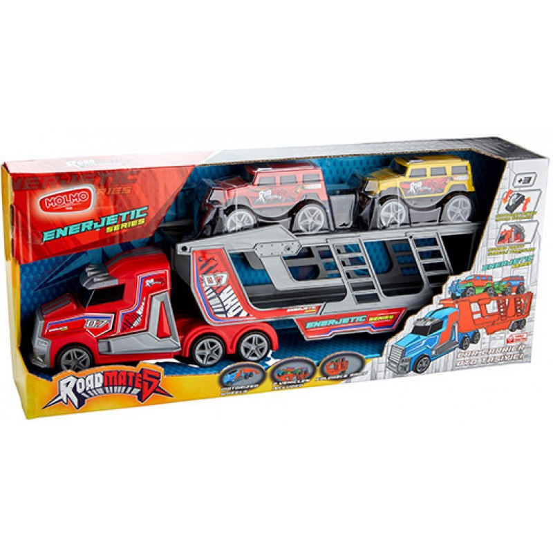 Автовоз с джипове и подвижна рампа