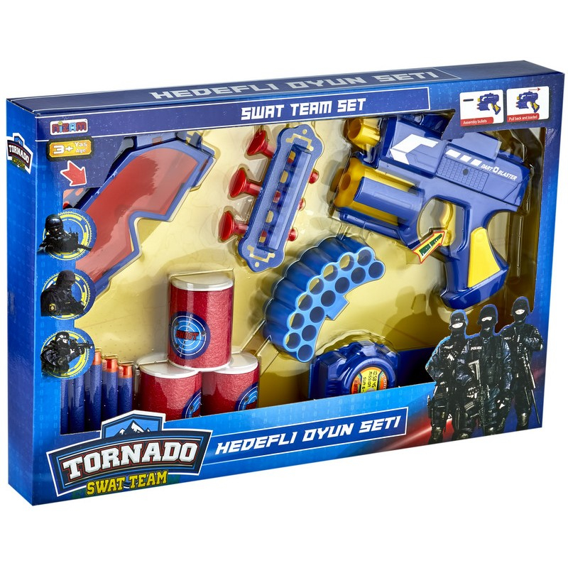 Оръжеен комплект Торнадо с пистолет изстрелващ меки стрели