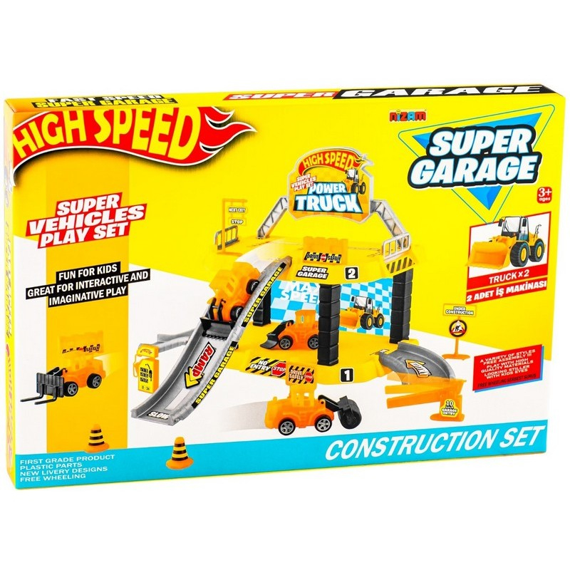 Писта със строителни машини, Строителна площадка, 2 нива