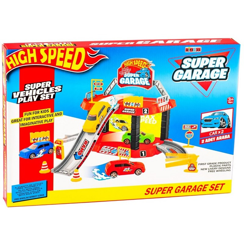 Паркинг с рампи на 2 нива и колички