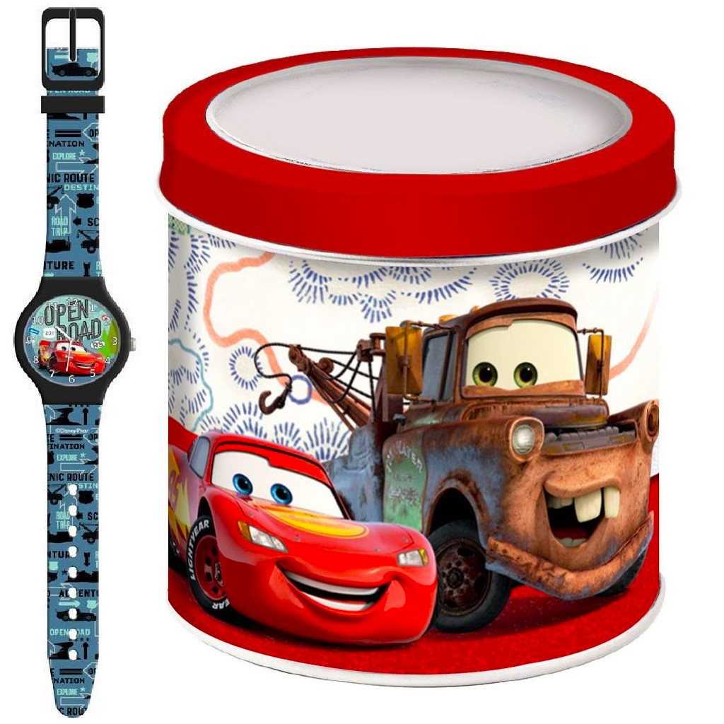 Часовник Disney Cars, Колите със силиконова каишка в метална кутия