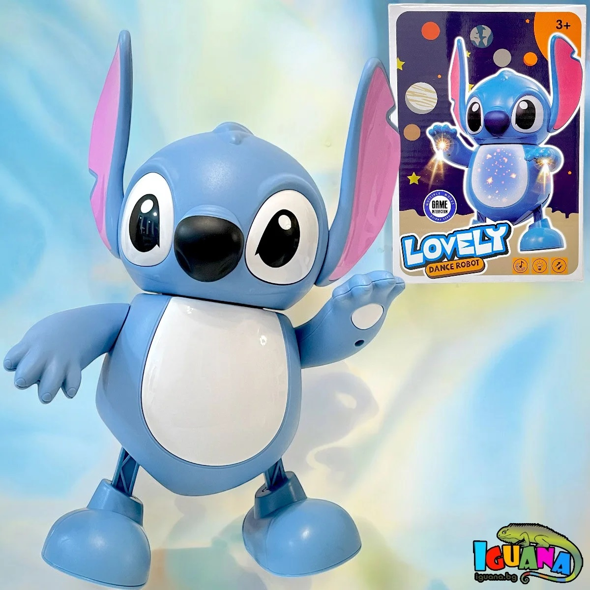 Интерактивен Стич танцуваща фигурка с Музика Светлини Stitch