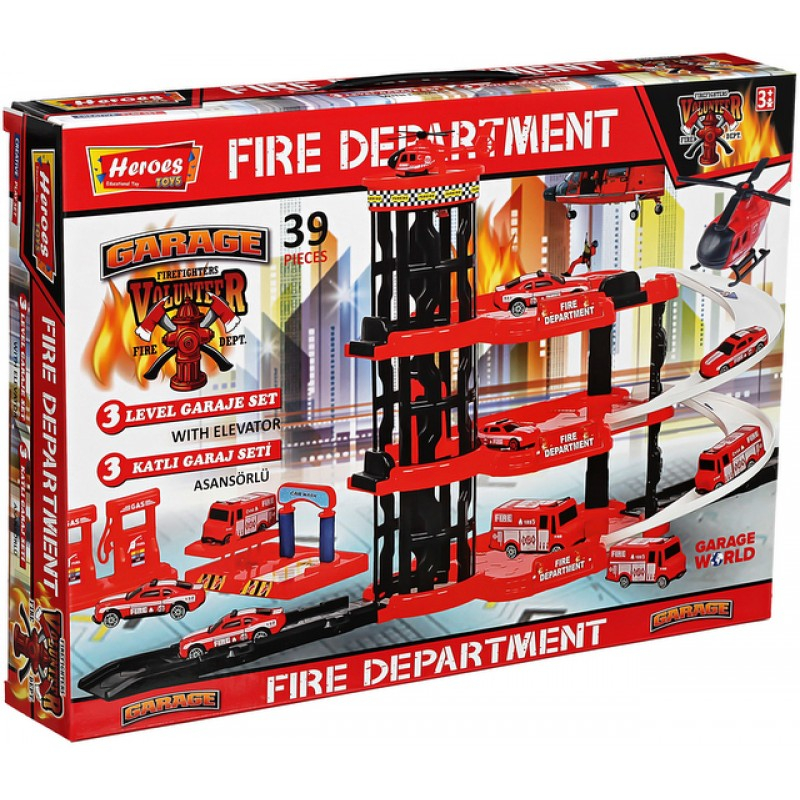 Паркинг на четири етажа, три площадки, пожарна, бензиностанция, автомивка