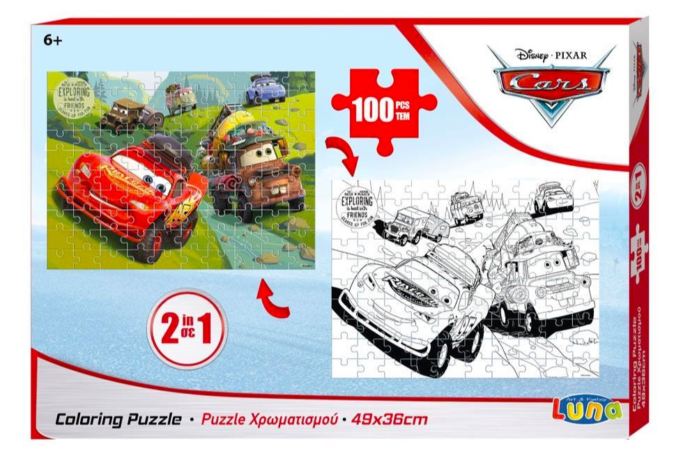 Пъзел Disney Cars, Колите 100 елемента