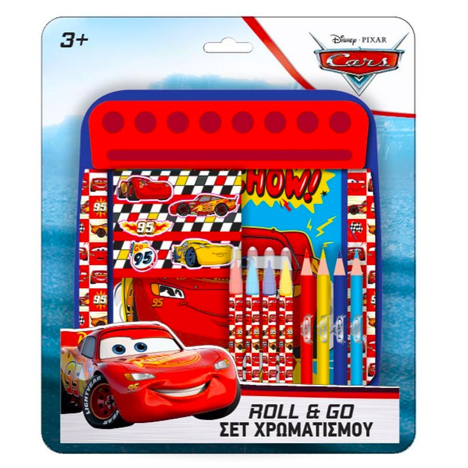Комплект за оцветяване на Disney Cars Roll & Go, Колите