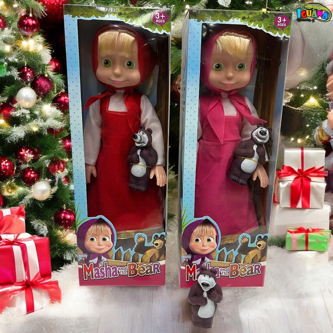 Музикална кукла Маша с Мечок, 42см