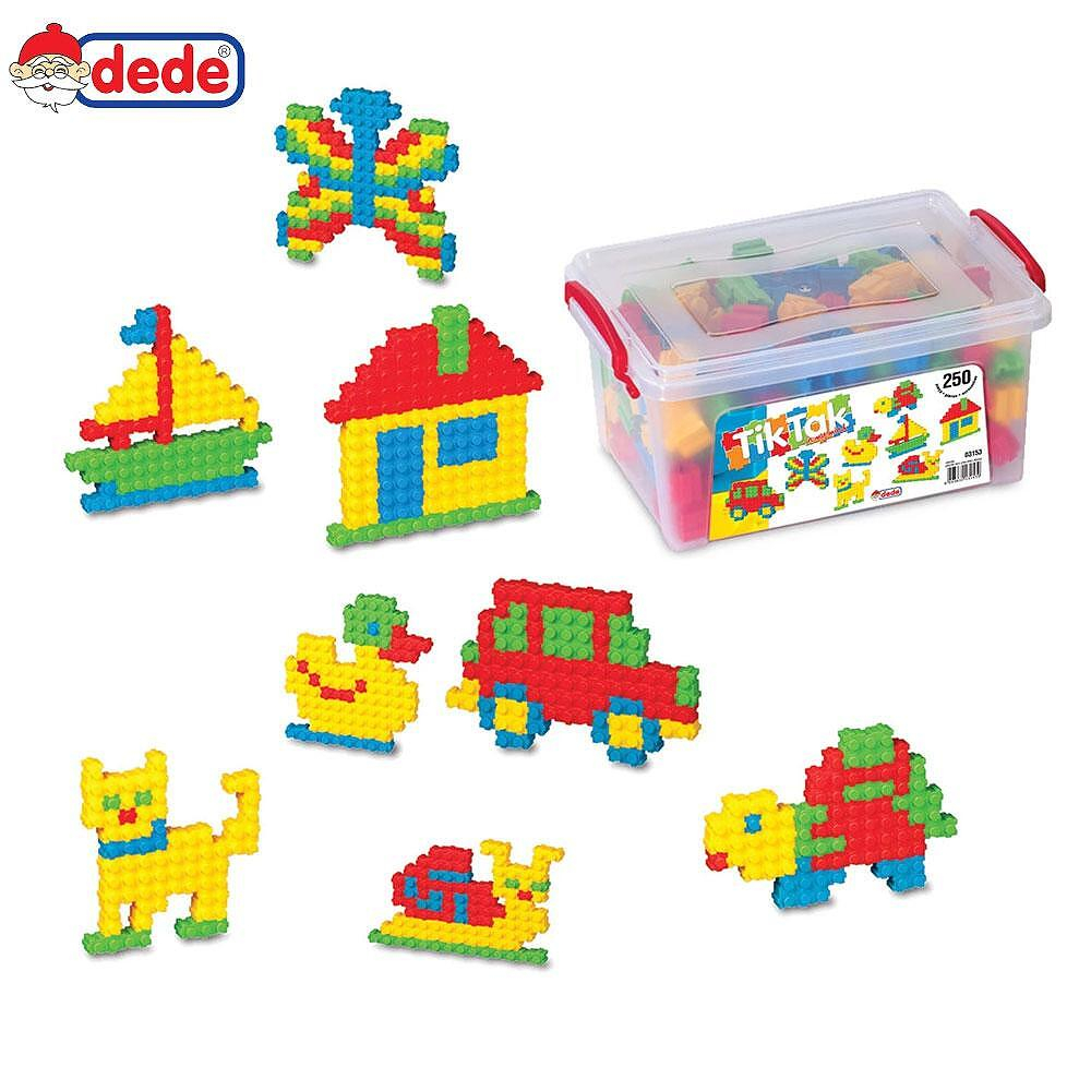 Конструктор Tiktak, 250 части в кутия, DEDE