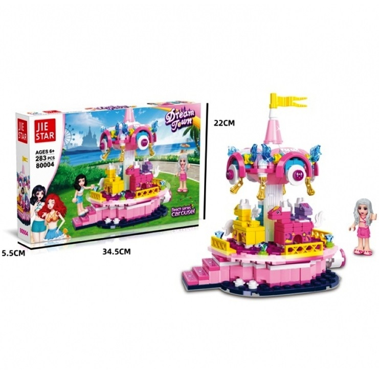 Конструктор въртележка, лунапарк, 283 части