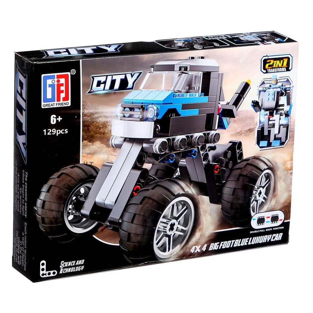 Инерционен конструктор бъги 129 части