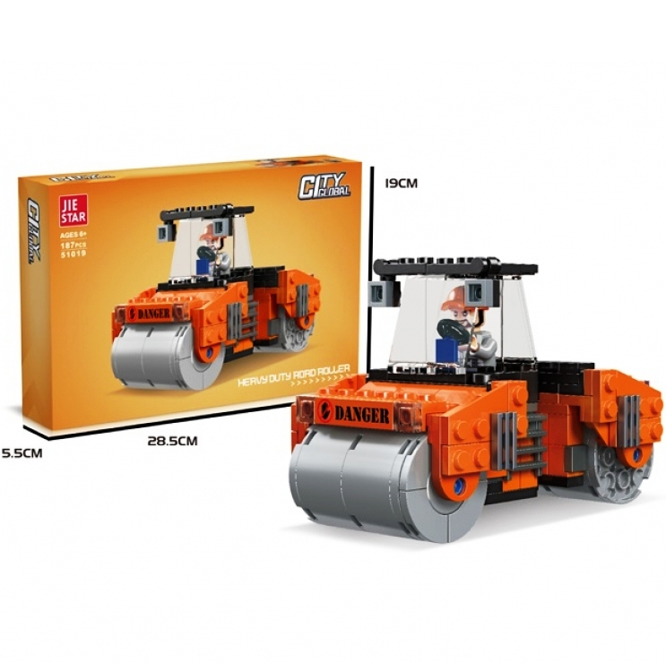 Конструктор стоителна машина валяк ,187 части