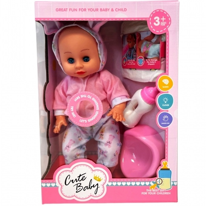 Пикаещо бебе Зайче, издава сладки бебешки звуци