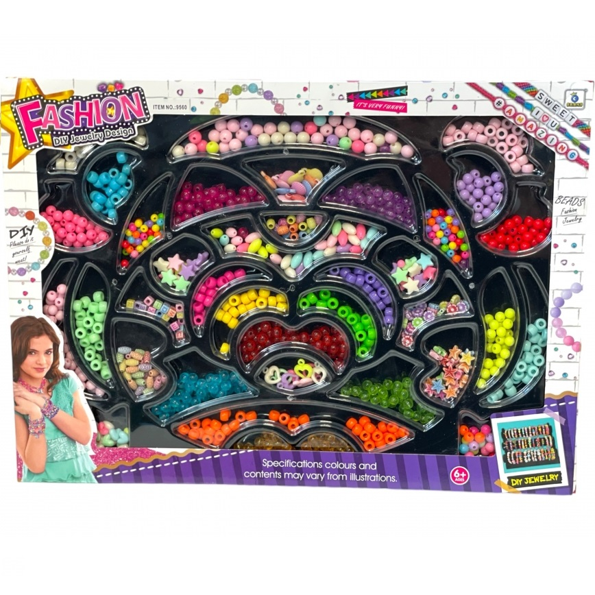 Комплект мъниста за изработка на детски бижута