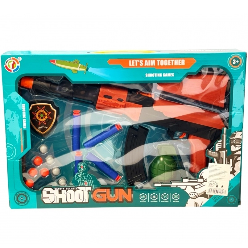 Детски механичен автомат с меки стрели и мишени