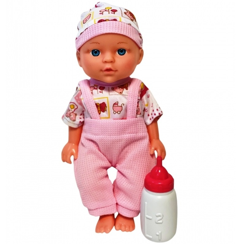 Кукла бебе с шише, 30см
