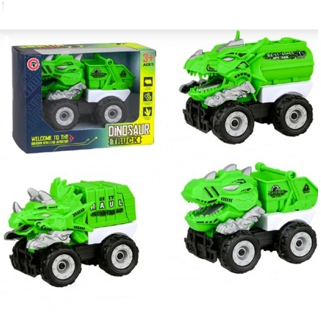 Инерционен камион Дино, зелен