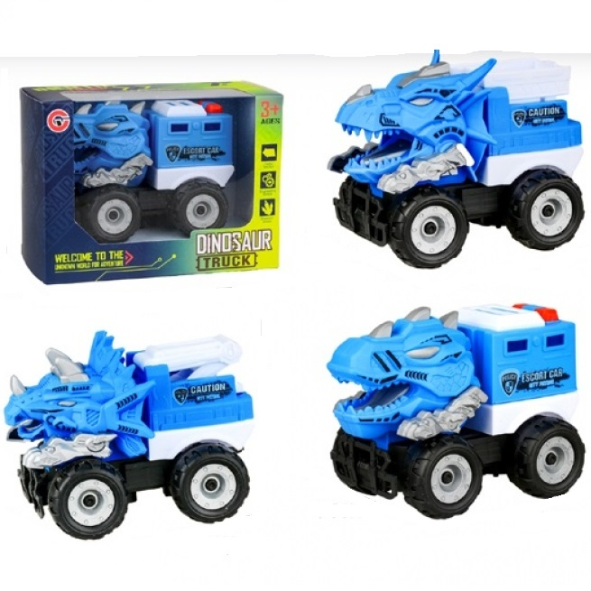 Инерционен камион Дино, син
