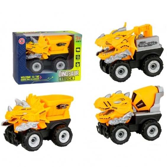 Инерционен камион Дино, жълт