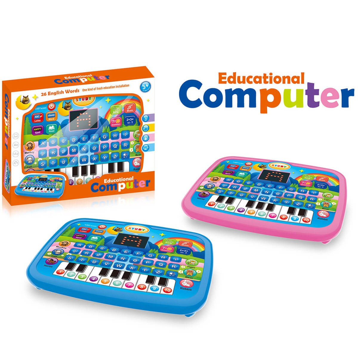 Детски образователен таблет с английски език и дисплей