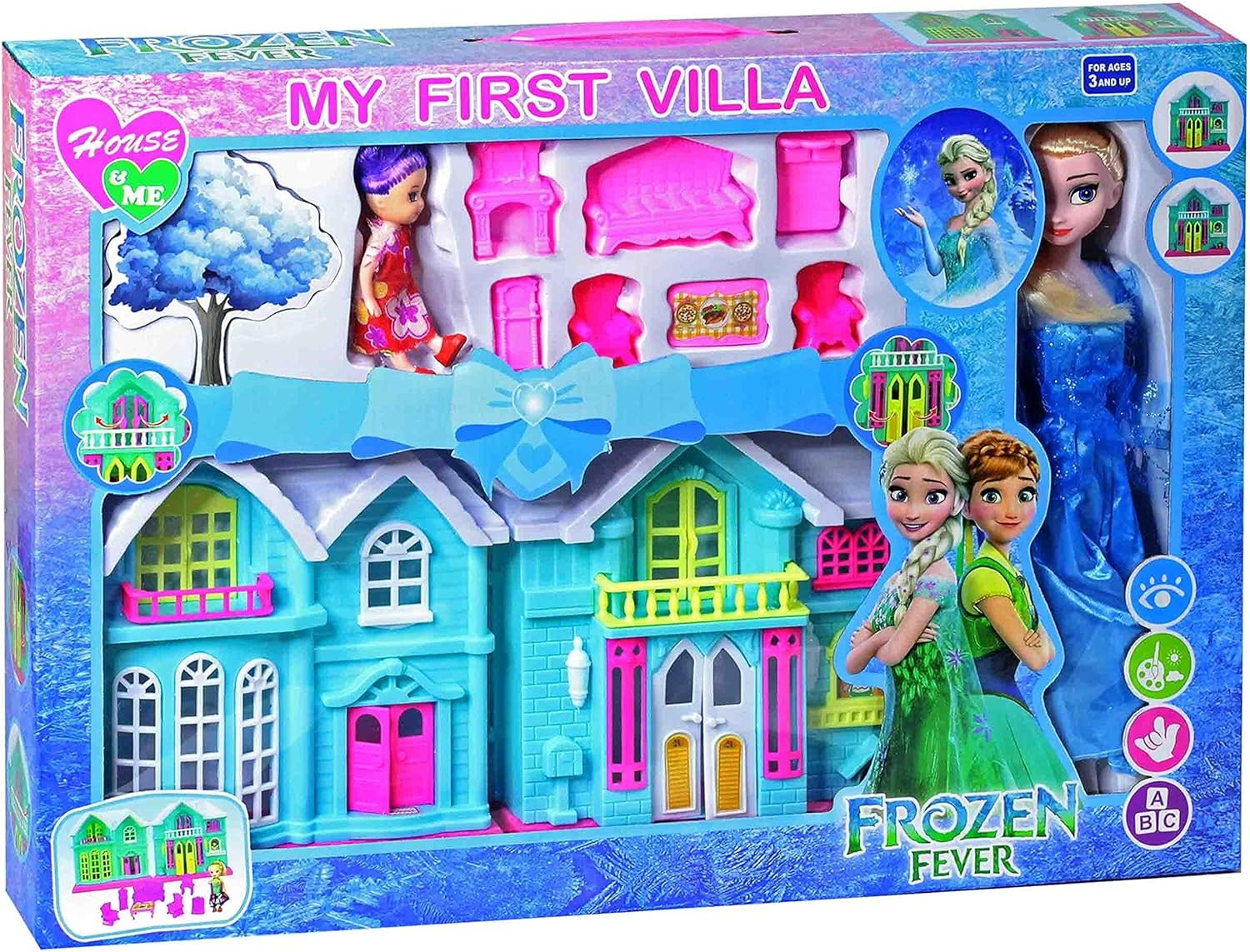 Леденото кралство, Frozen къща за кукли с две кукли