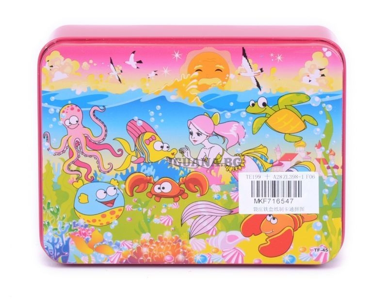 Пъзел, 80 части в метална кутия