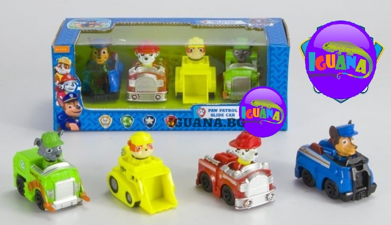 Колички с Кученца 4 броя в комплект