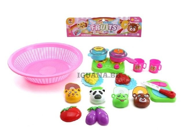 Плодове и зеленчуци за рязане в панер