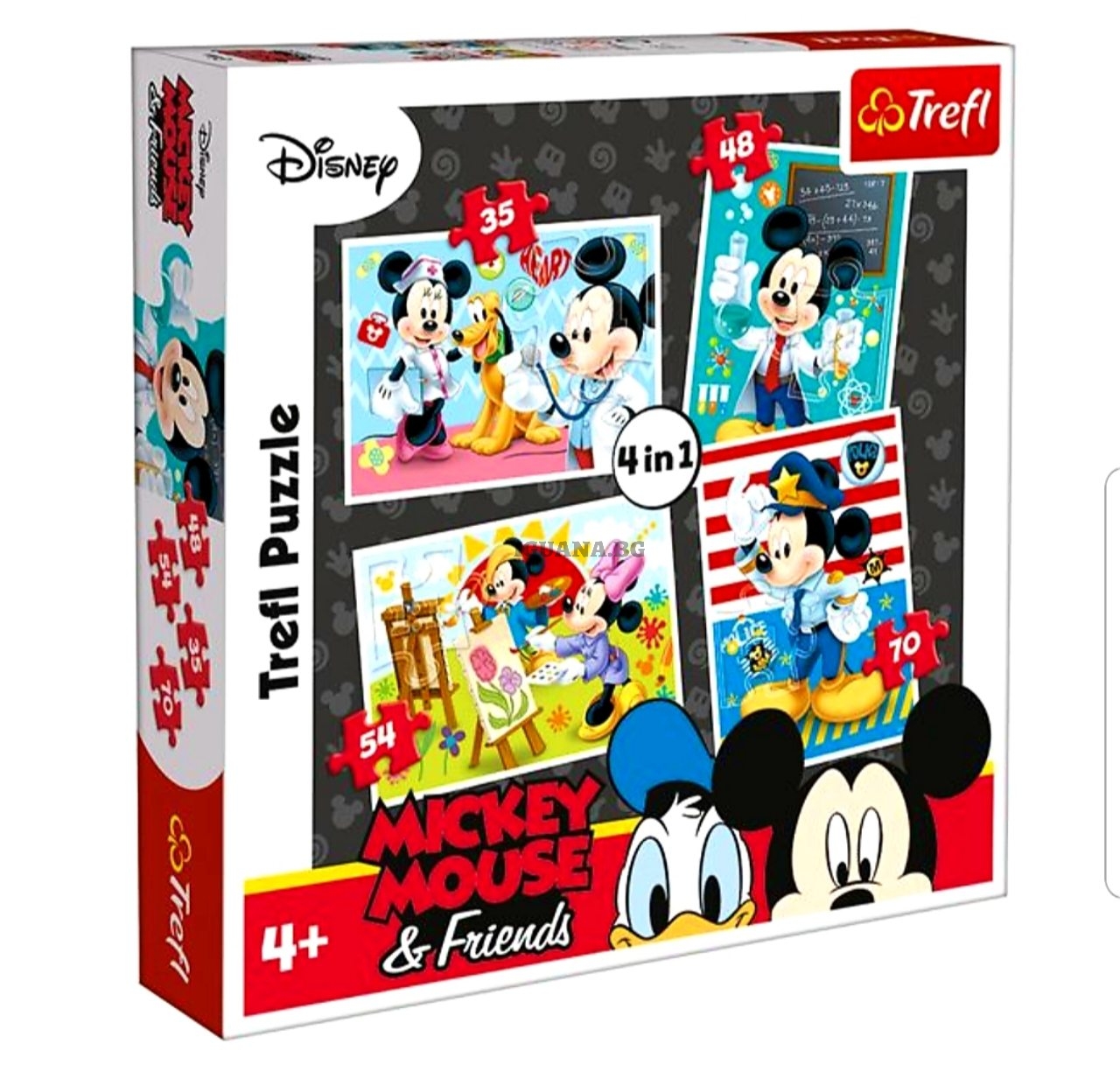 Детски пъзел 4В1 МИКИ МАУС MICKEY MOUSE