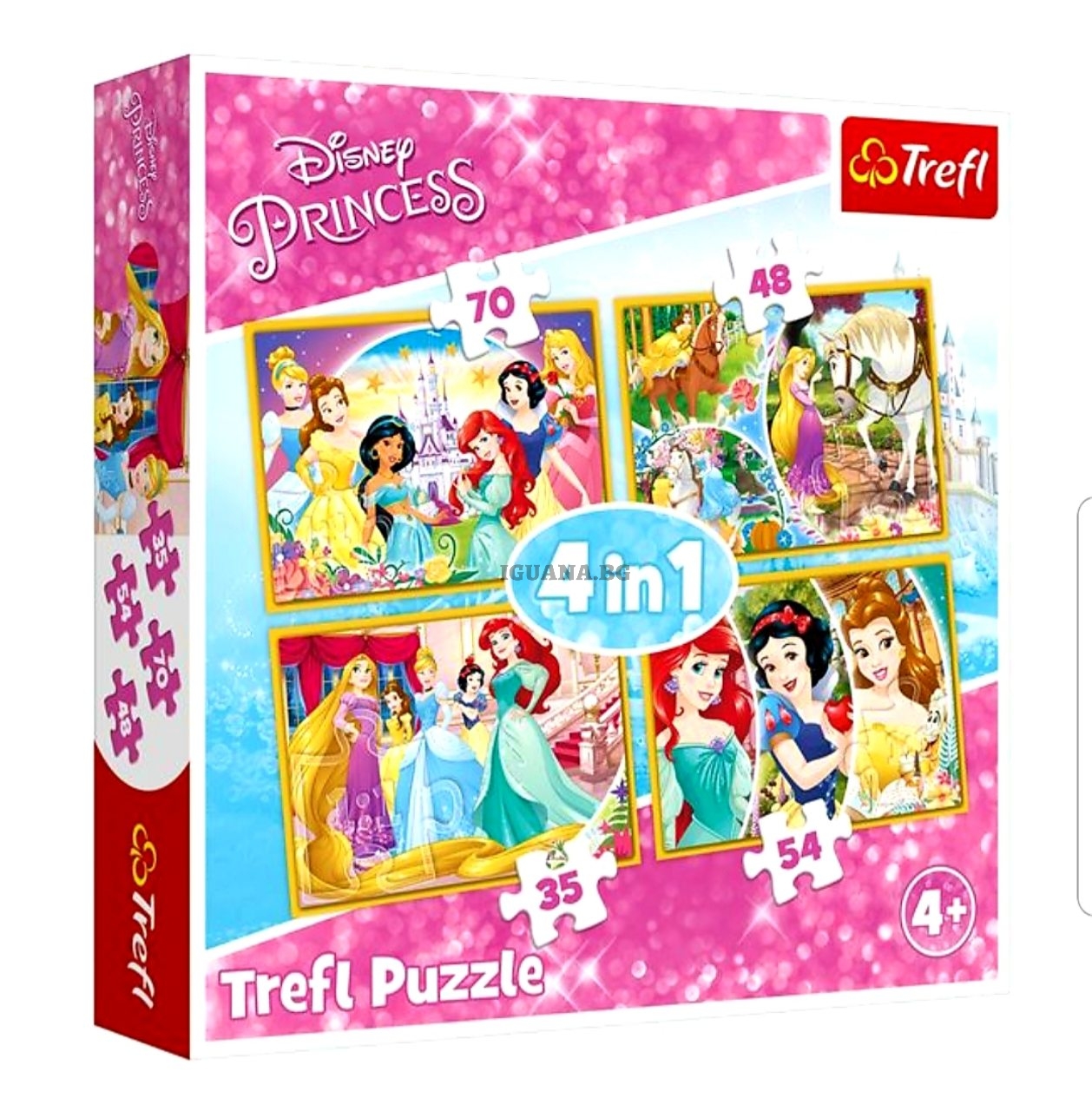 Детски пъзел 4В1 ПРИНЦЕСИТЕ PRINCESS