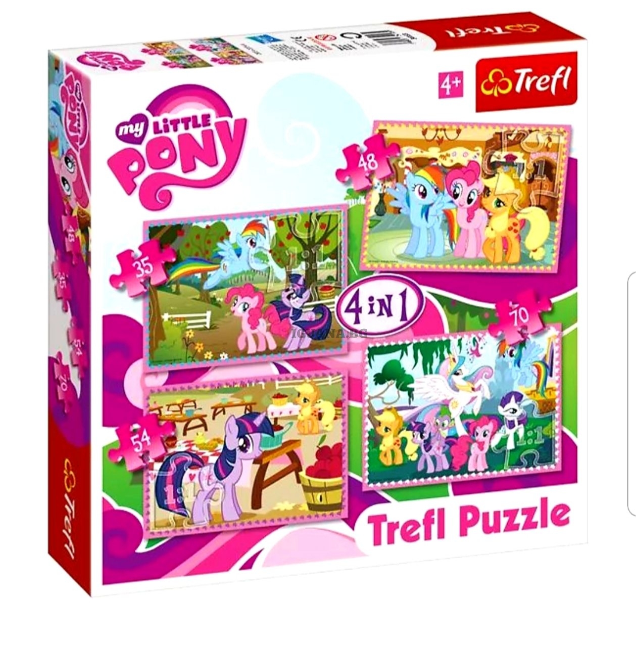 Детски пъзел 4В1 Малкото ПОНИ MY LITTLE PONY