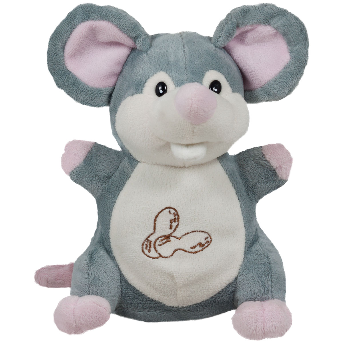 Мишка с фъстъчета Сив, 29 см