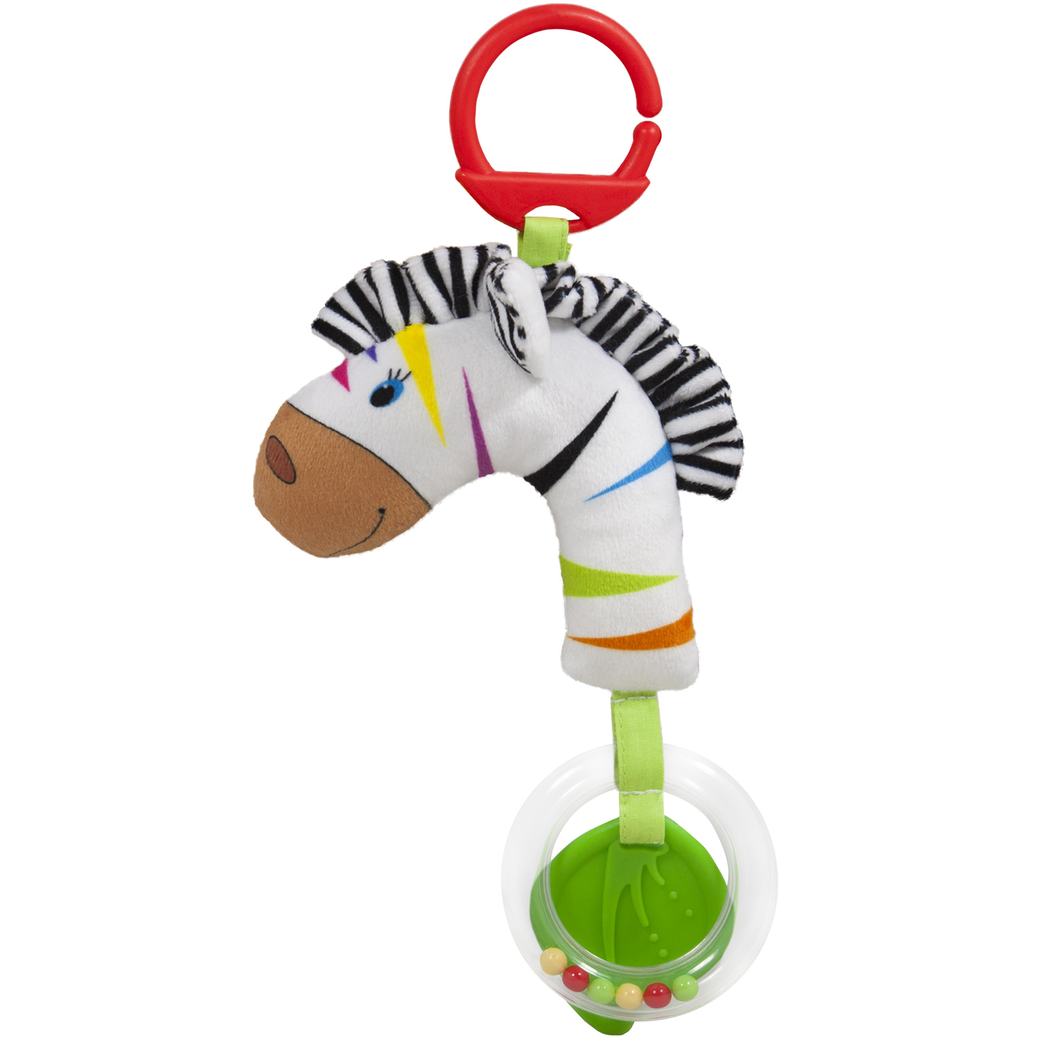 Бебешка дрънкалка зебра, 24см