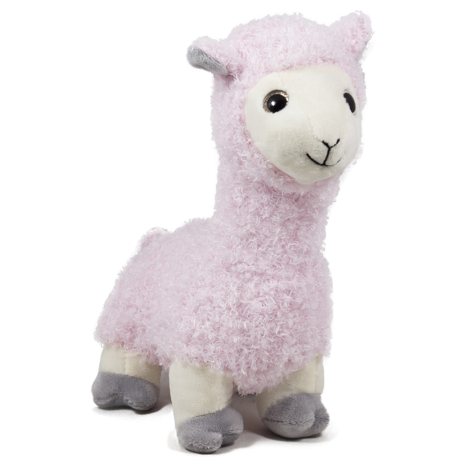 Плюшена лама Розов, 27см