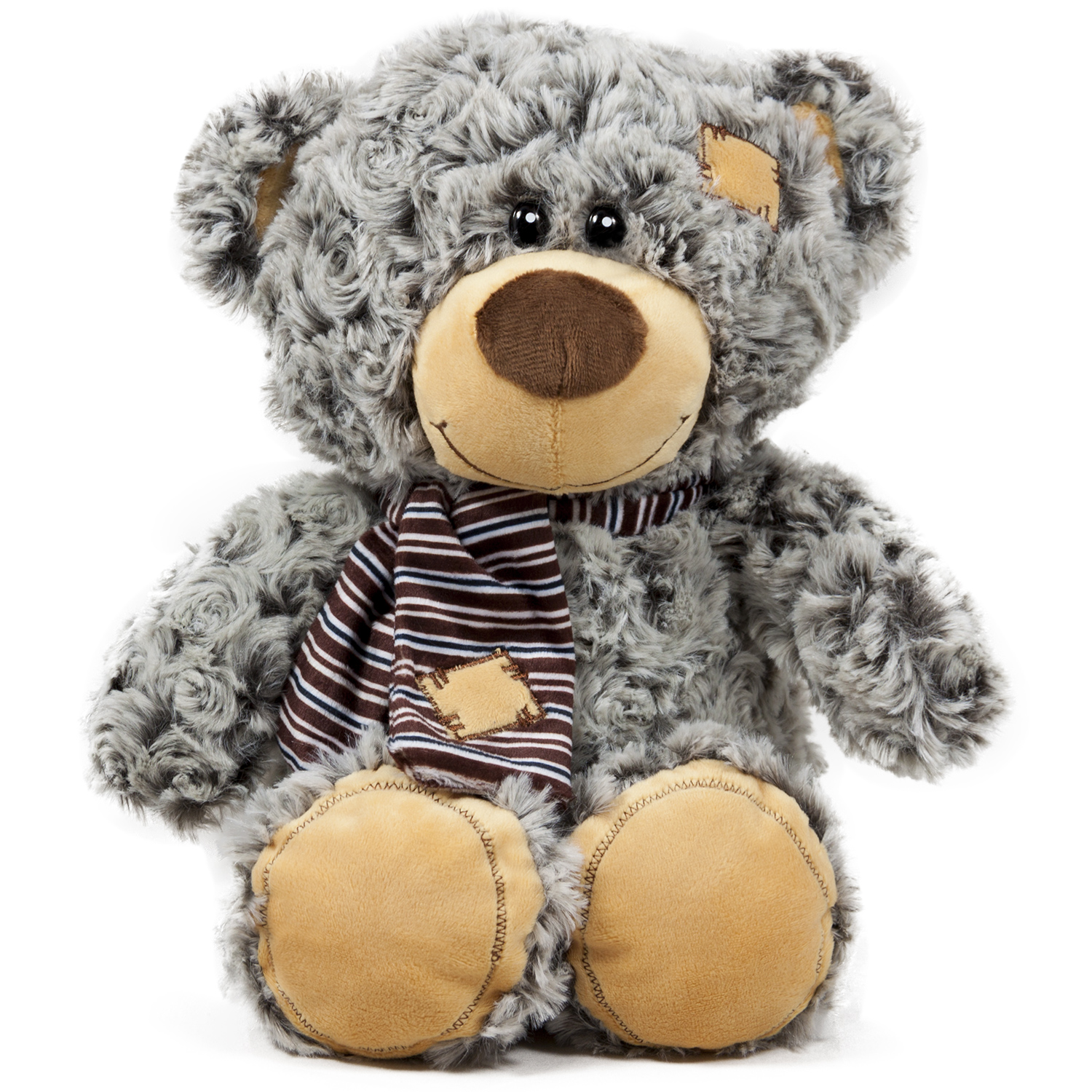 Мече с шал Сив 25 см