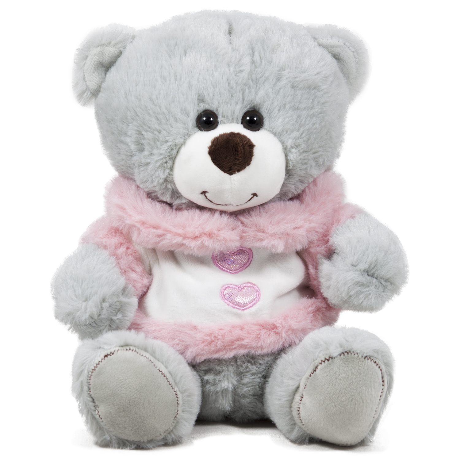 Сиво мече С блузка 24 см