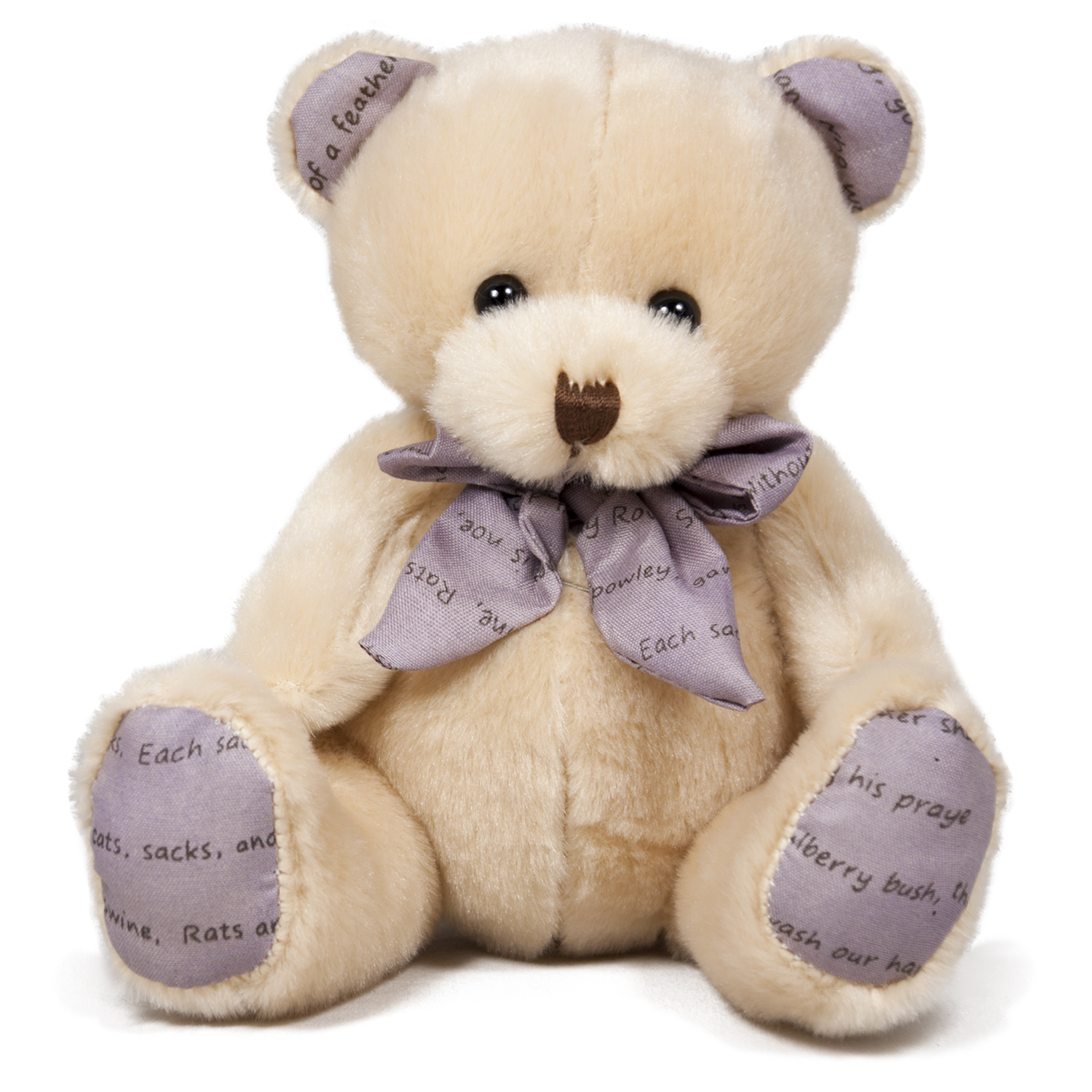 Меченце с панделка Бежов, 15см