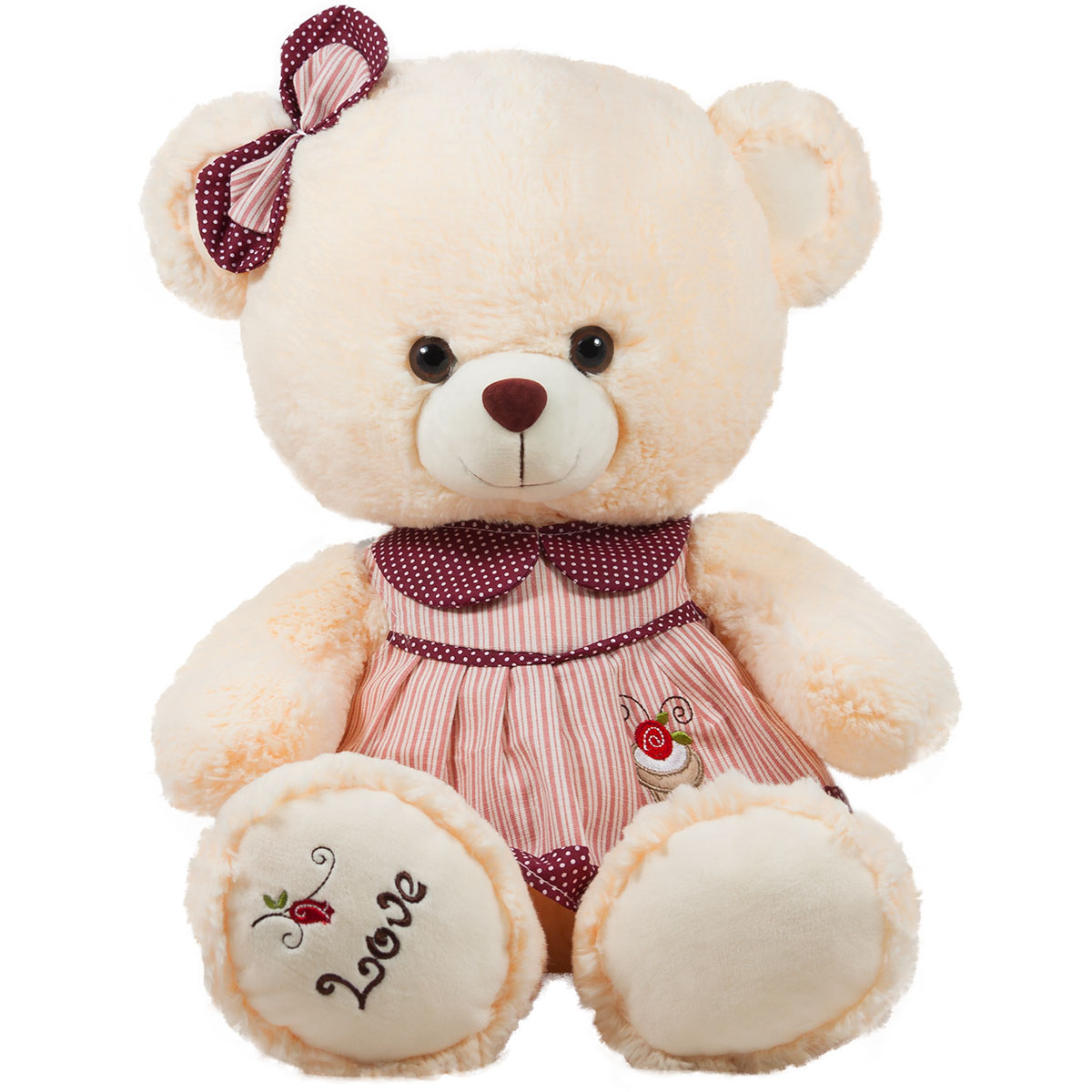 Плюшено мече с дрешки Момиче, 42см