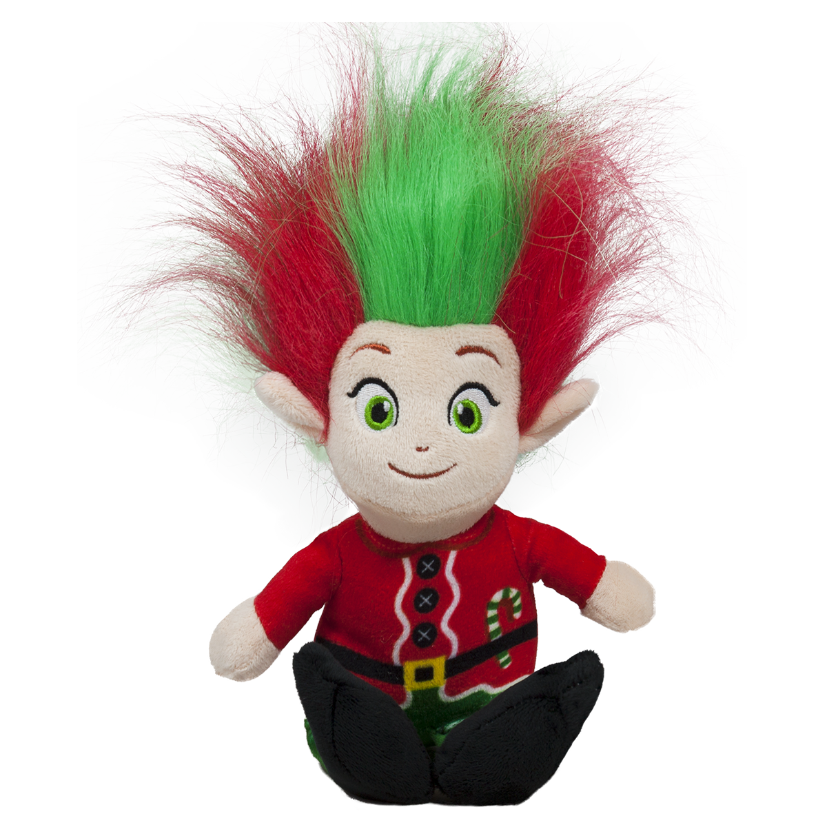 Плюшено коледно тролче Червен, 18см