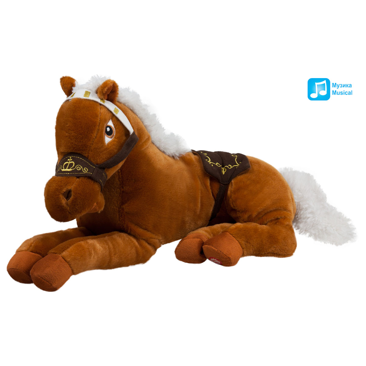 Кон| Кафяв 80см със звук