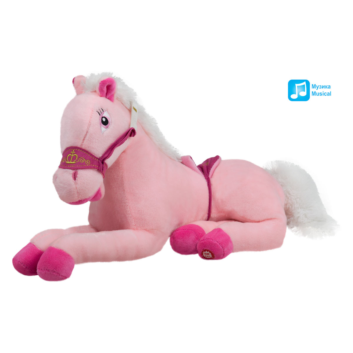 Кон| Розов 80см със звук