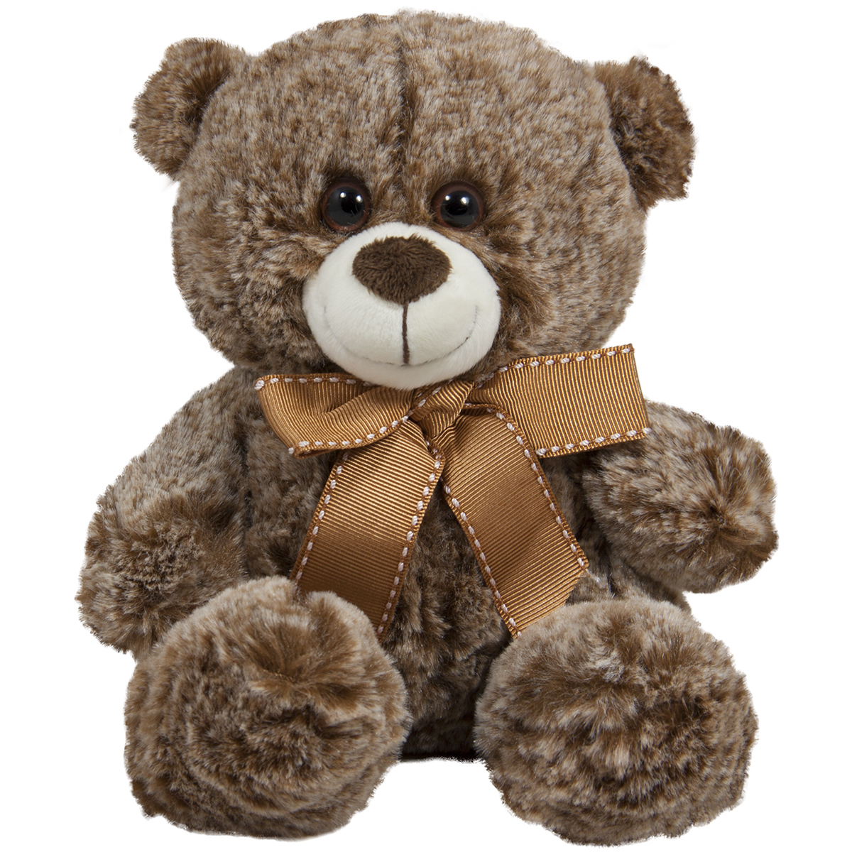 Мече с панделка Тъмно кафяв 30см