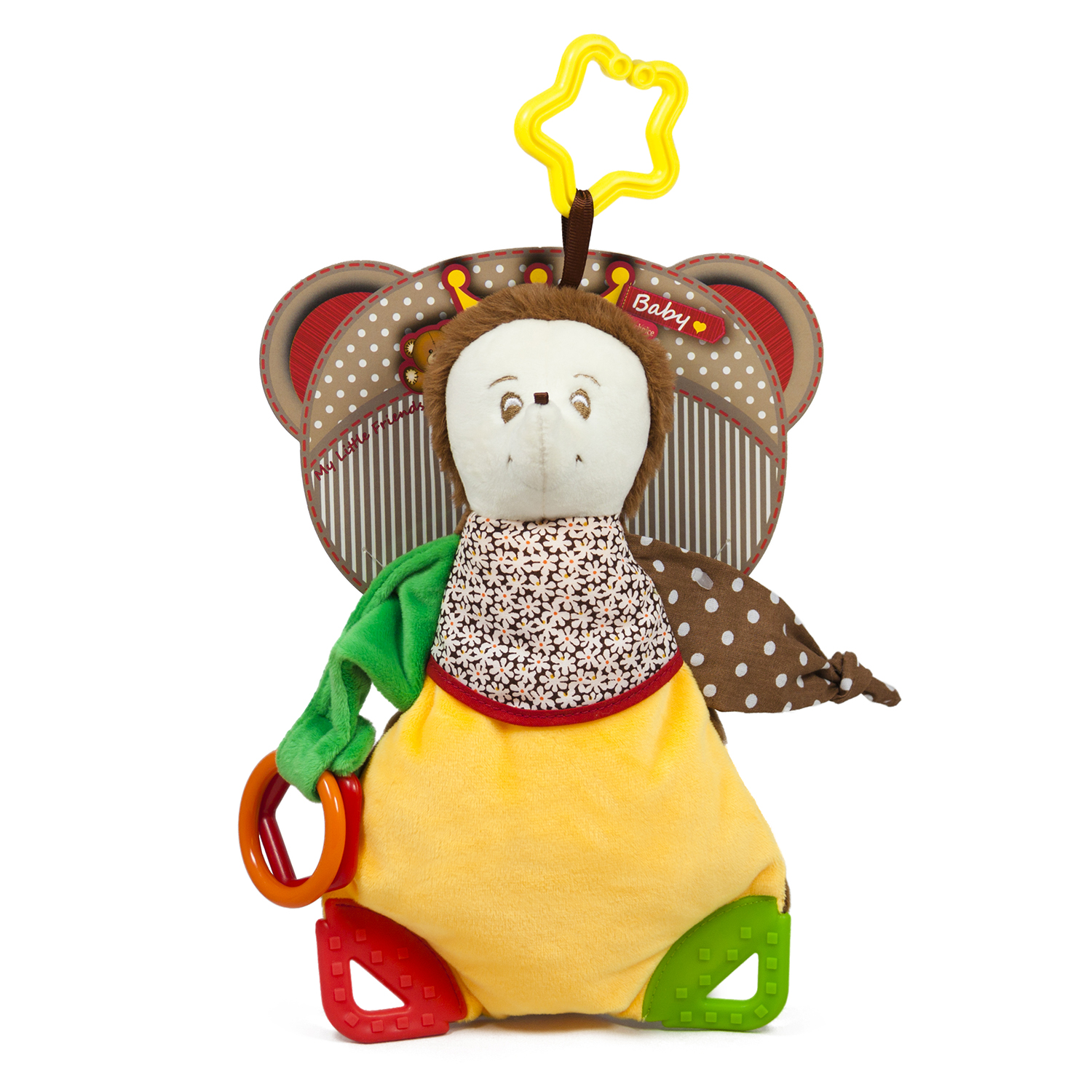 Мека бебешка играчка таралежче, 26см