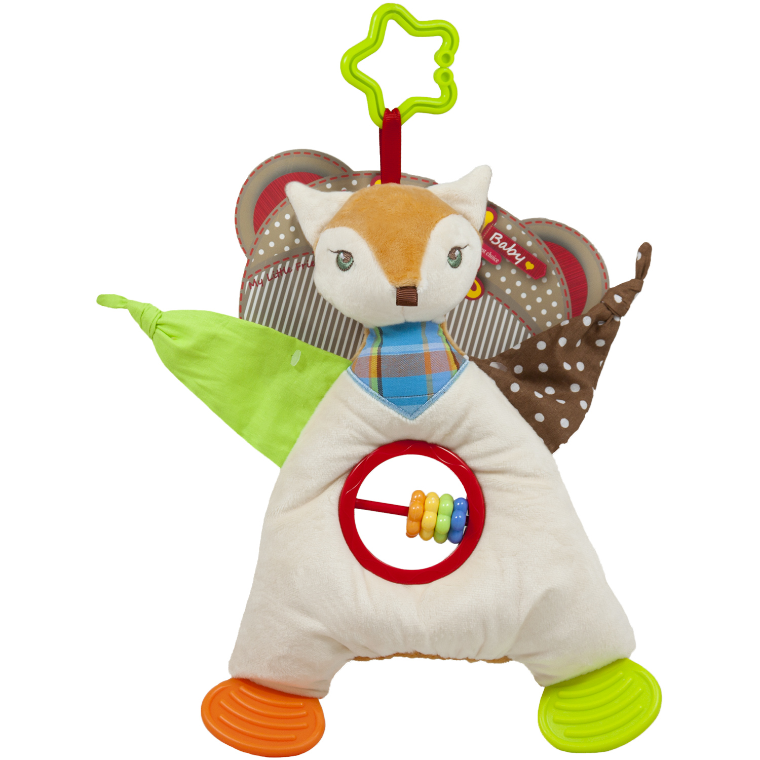 Бебешка играчка лисиче с аксесоари, 28см