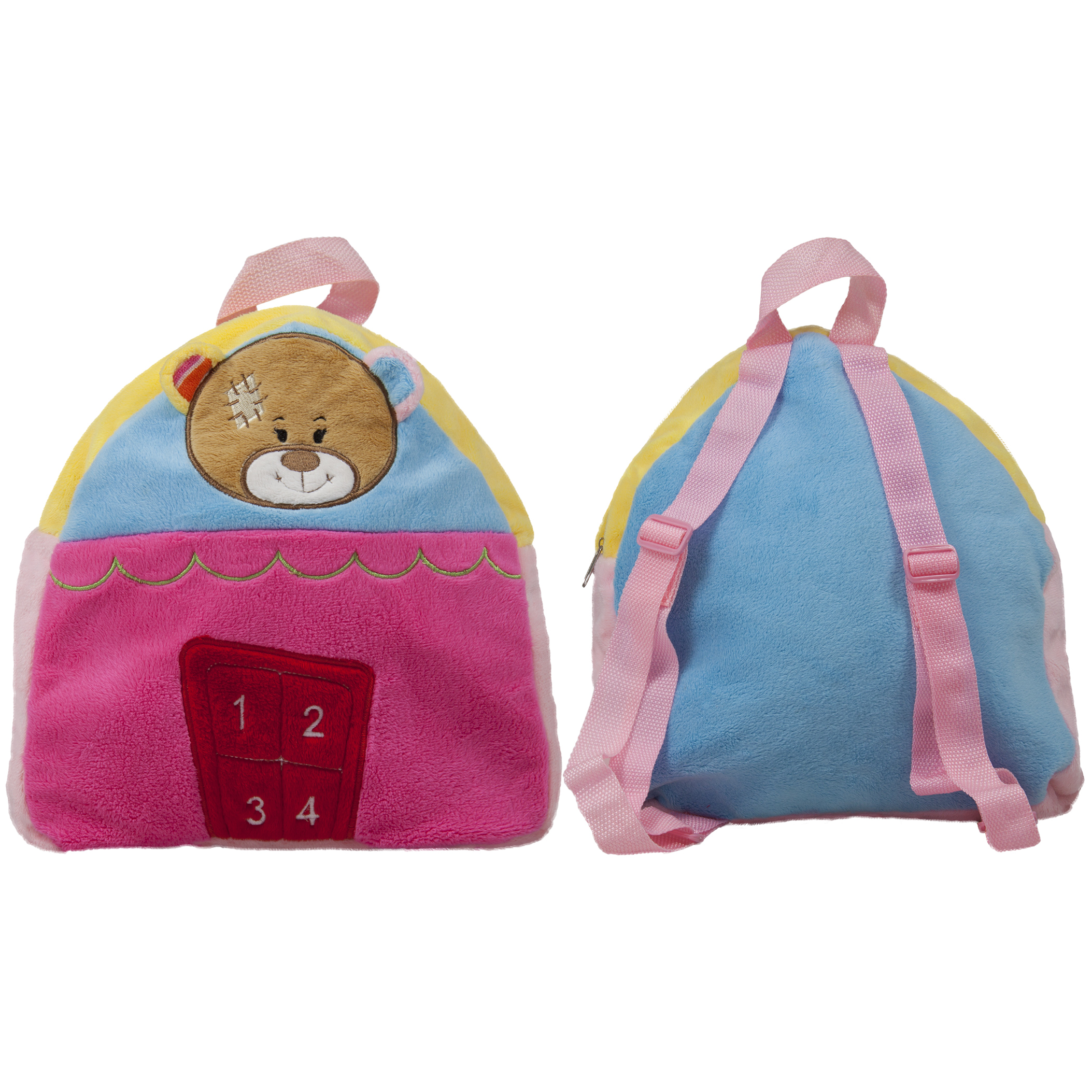 Цветна раничка Мече, 27см