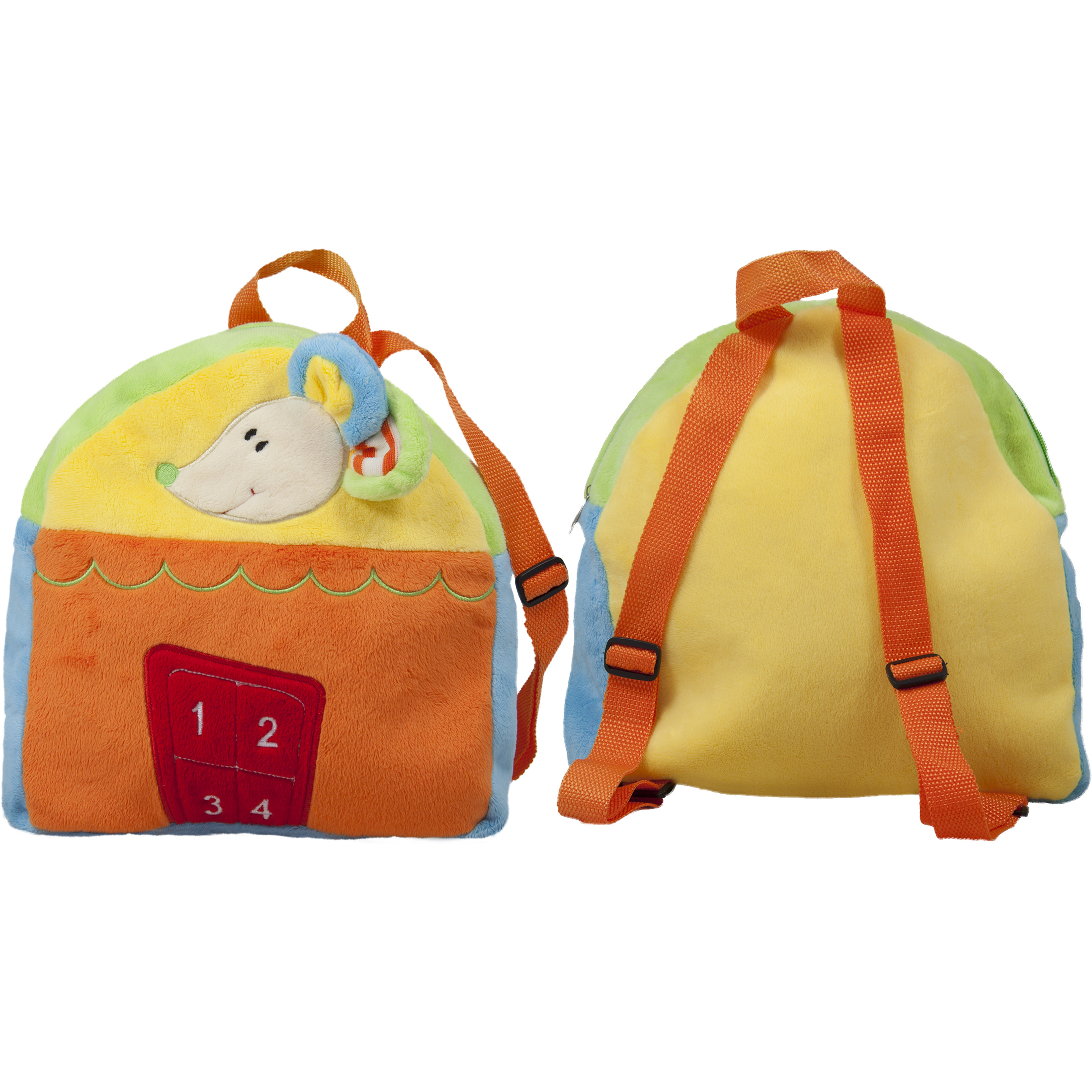 Цветна раничка Мишле, 27см