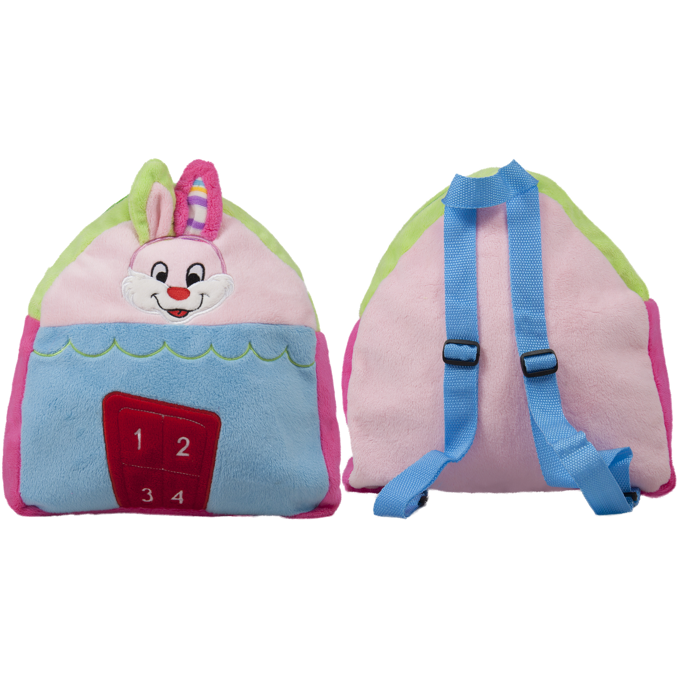 Цветна раничка Зайче, 27см