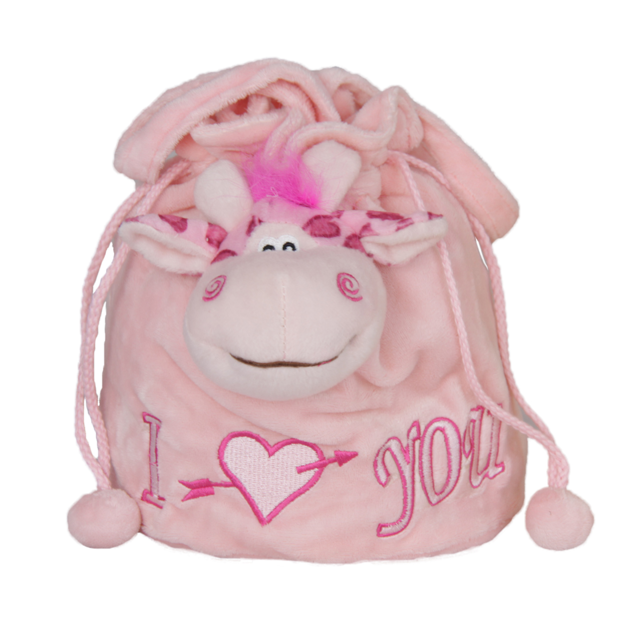 Чанта с кравичка Розов, 20см