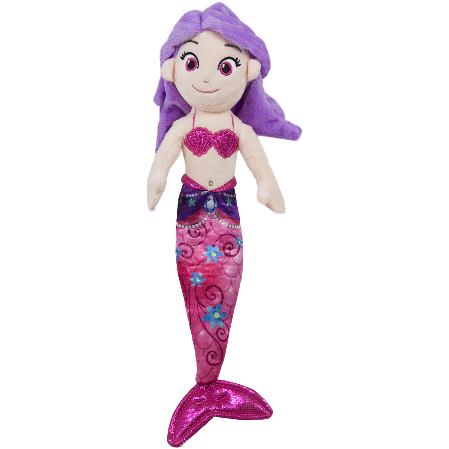 Плюшени меки кукли русалки Розов, 38см