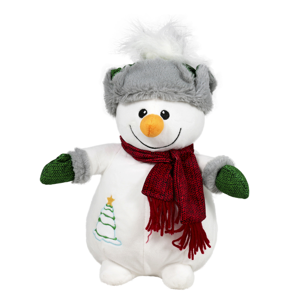 Снежен човек с ушанка 20см