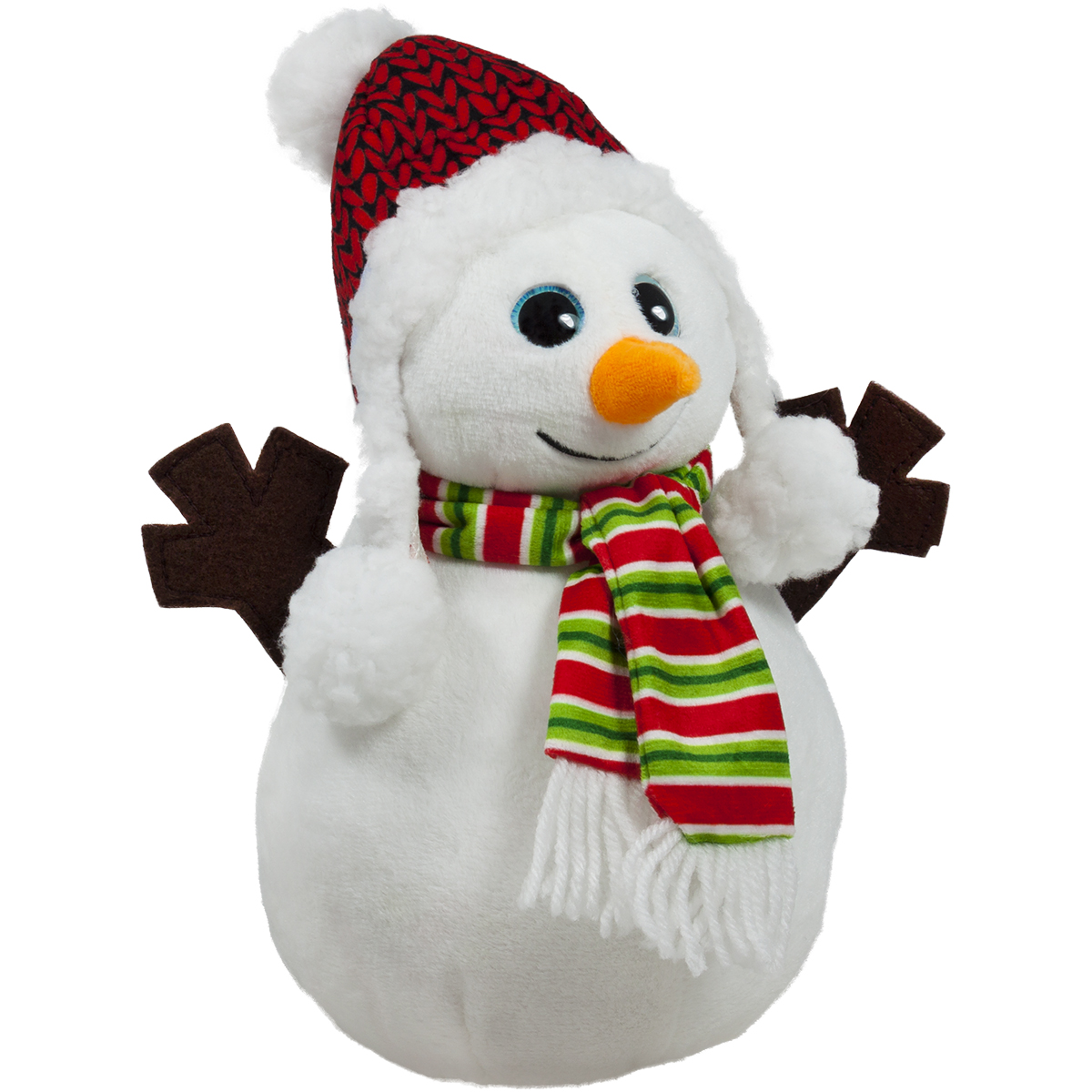 Плюшен снежен човек 25см