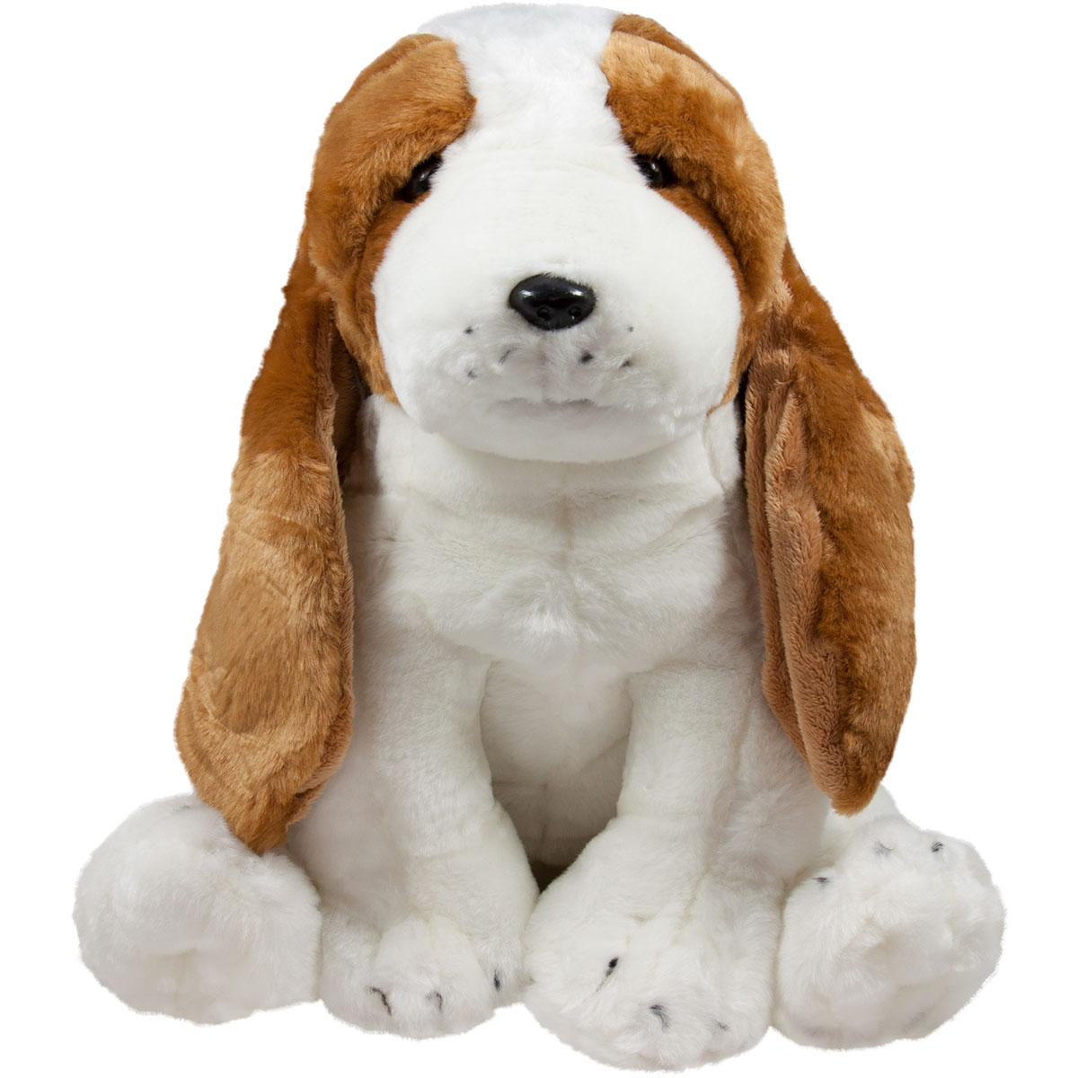 Седнало куче Бял, 35см